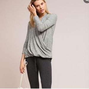 Philosophy Heather Gray Super Soft Women's Draped Sweater